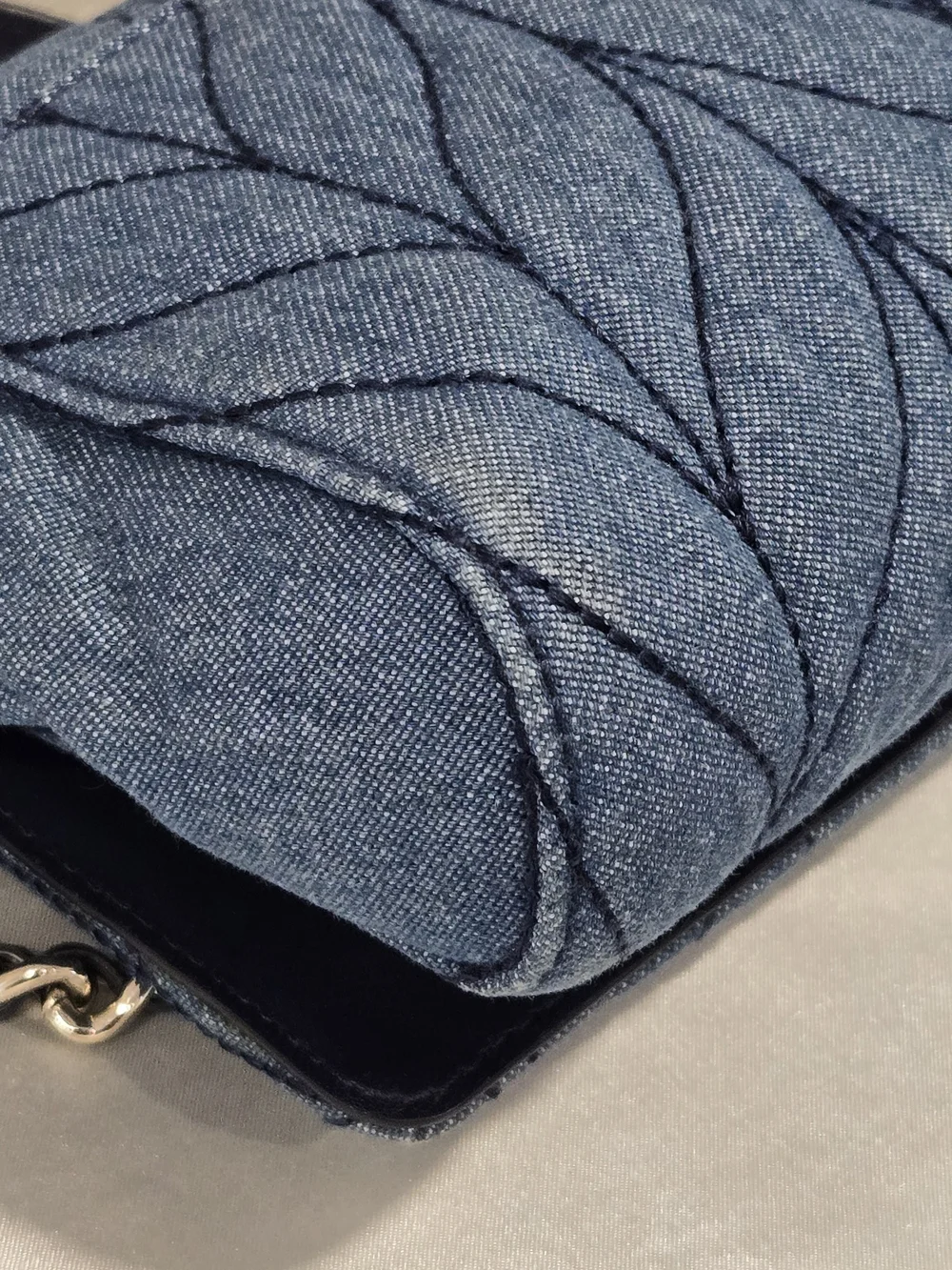 Kate Spade Emelyn Briar Quilted Denim Shoulder/Crossbody Bag